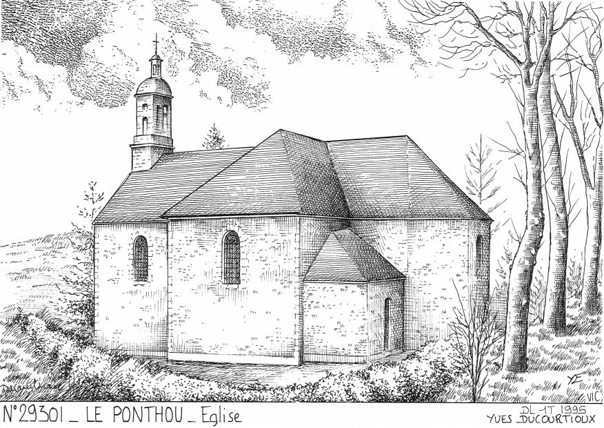 N 29301 - LE PONTHOU - église